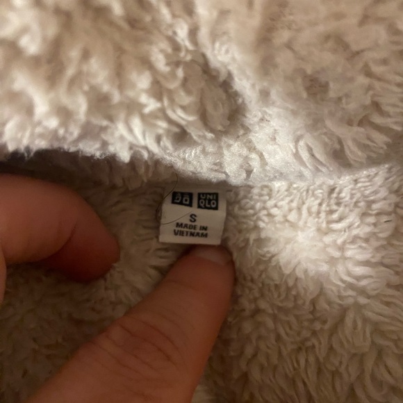 EUC 9/10 Uniqlo men’s Sherpa zip up jacket in Size S!!! - Picture 8 of 8